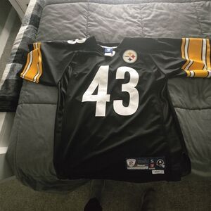Reebok Black and Yellow Men's Jersey